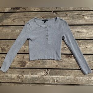 Forever 21 Classic Grey Knit Top